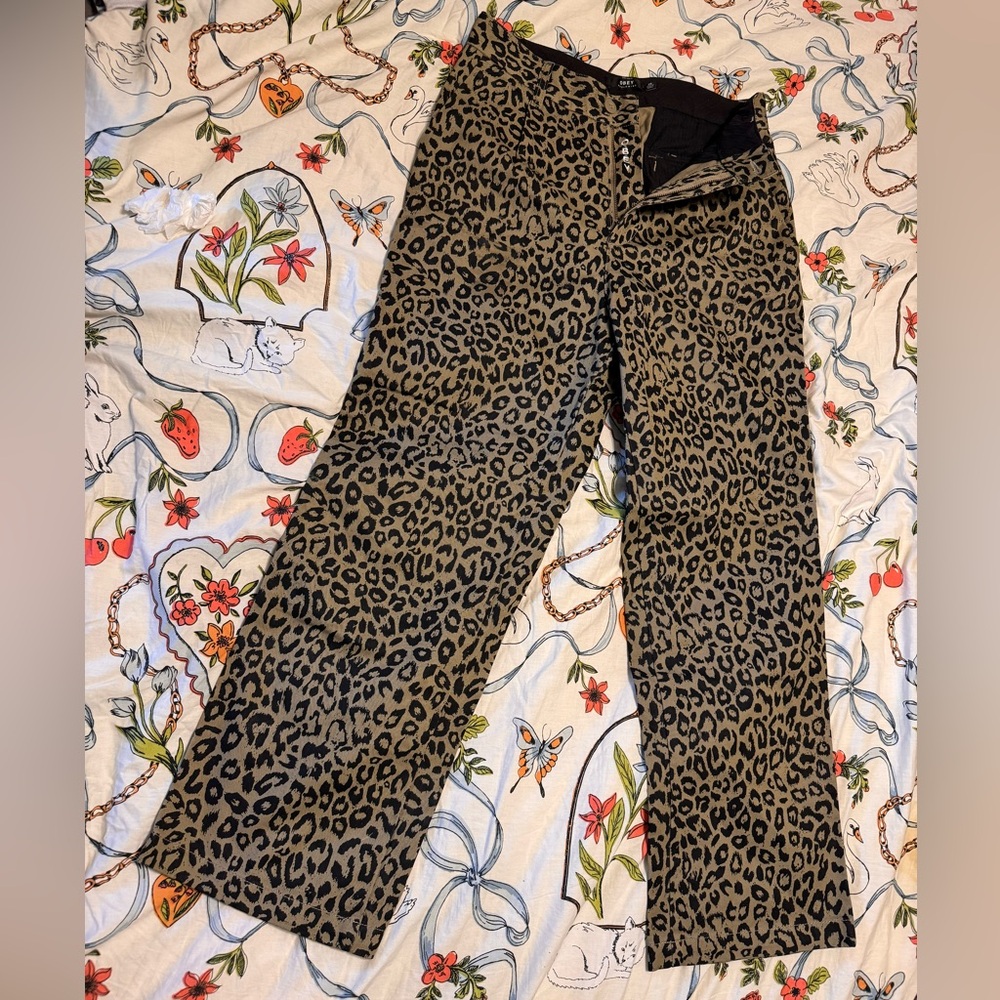 Obey Leopard Casbah pants, size 28